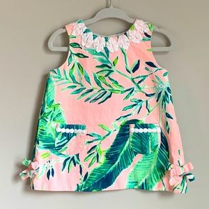 Lilly Pulitzer baby shift dress & bloomers  12-18 mo in “coral reef tint”